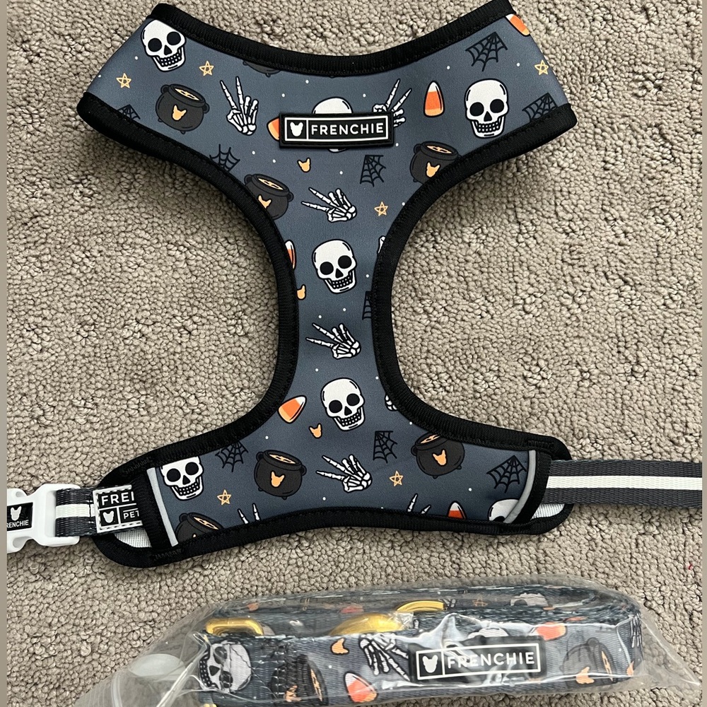 Frenchie Bulldog Halloween harness & leash set